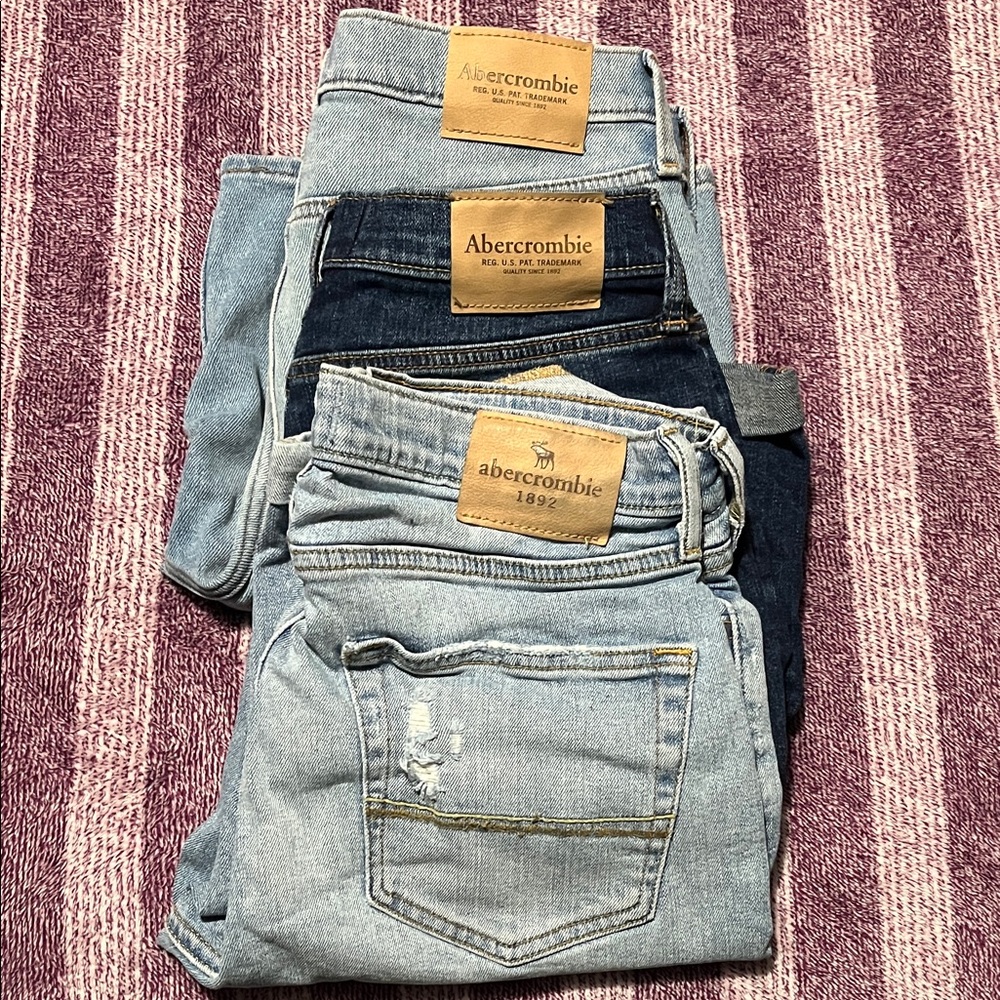 Abercrombie & Fitch Kids Denim Shorts - Light and Dark Wash